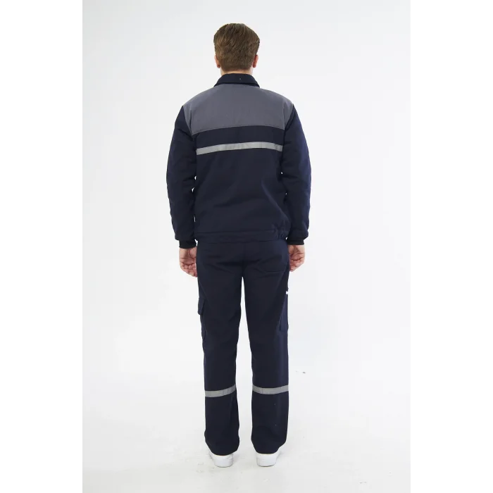 İş Takımı 7/7 (mont+pantolon) Reflektörlü %100 Pamuk Kapitoneli Kışlık