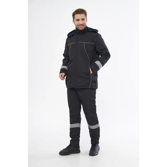 Mervem Bondit Soğuk Hava İş Mont+Pantolon Takım Su Ve Rüzgar İticili