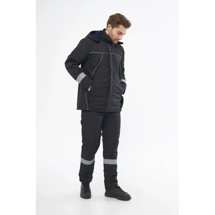 Mervem Bondit Soğuk Hava İş Mont+Pantolon Takım Su Ve Rüzgar İticili