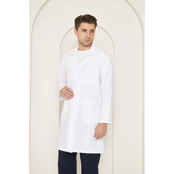 Mervem Erkek Beyaz Önlük Alpaka