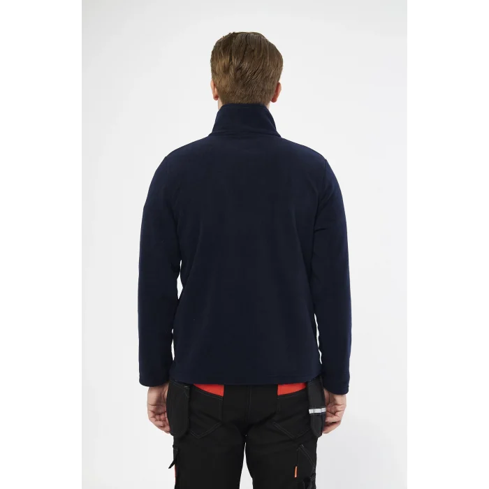 Mervem Lacivert Tam Fermuarlı 3 Cepli Polar