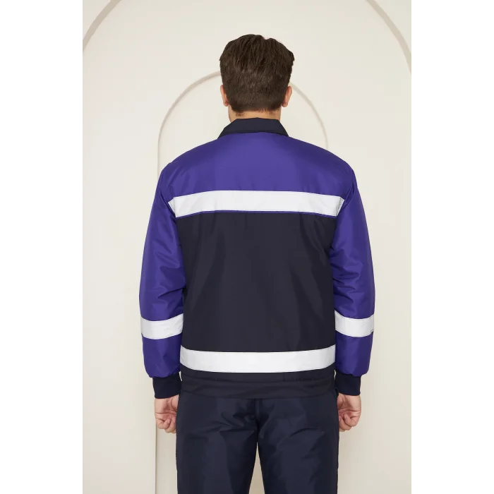 Mervem Saks Mavi Robalı Lacivert Soğuk Hava Montu Su Ve Rüzgar İticili