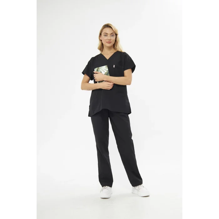 Mervem V Yaka Treecotton Hemşire Takım Scrubs Forma