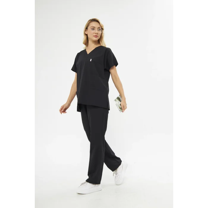 Mervem V Yaka Treecotton Hemşire Takım Scrubs Forma