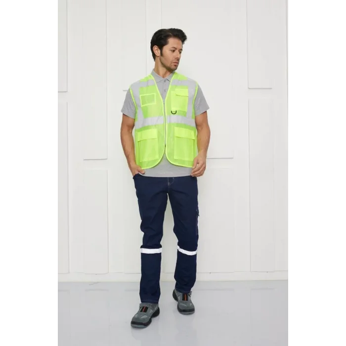 Mühendis Tipi İkaz Yeleği (SARI)