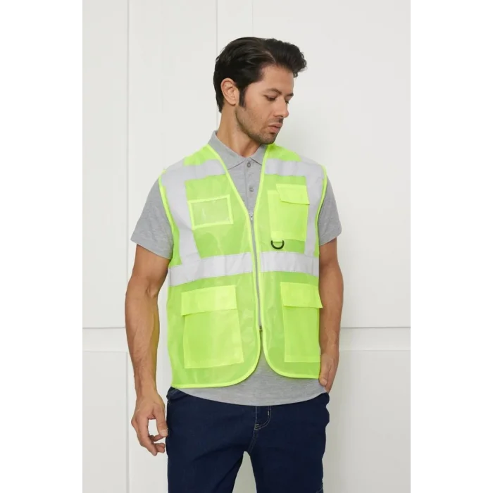 Mühendis Tipi İkaz Yeleği (SARI)