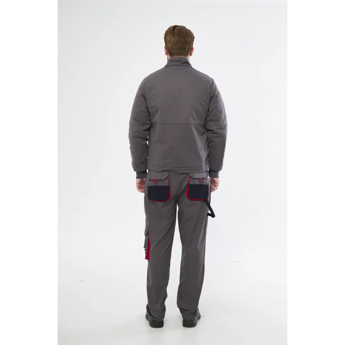 Orange Safety Gri Harman Karışımı Ceket Pantolon