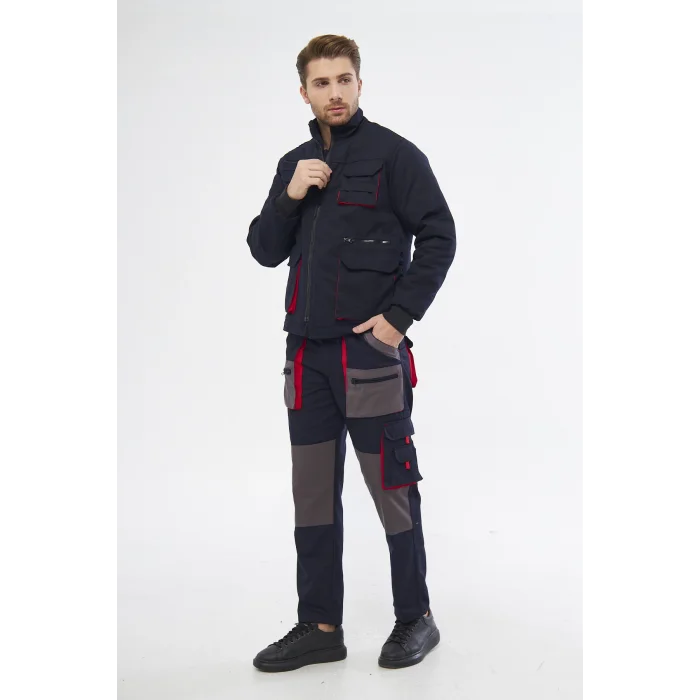 Orange Safety Lacivert Harman Karışımı Ceket