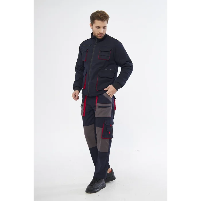 Orange Safety Lacivert Harman Karışımı Ceket Pantolon