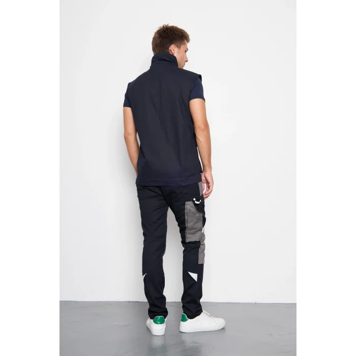 Orange Safety Lacivert Takım Mısır Harman Karışımı Yelek + Pantolon