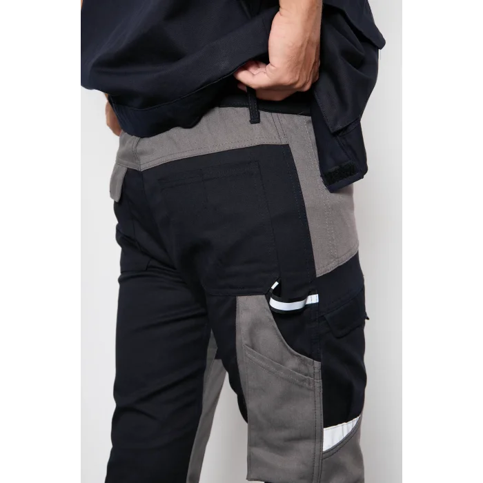 Orange Safety Lacivert Takım Mısır Harman Karışımı Yelek + Pantolon