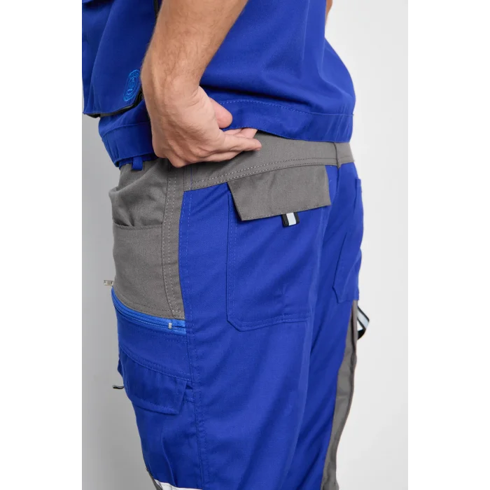 Orange Safety Sax Mavi Atina Harman Karışımı Yelek + Pantolon