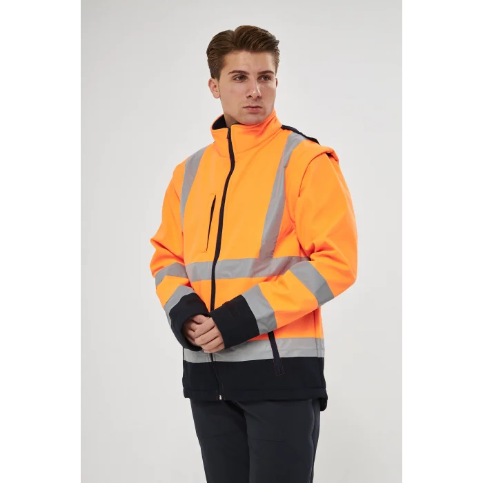 Orange Safety Turuncu Softshell Mont Reflektörlü