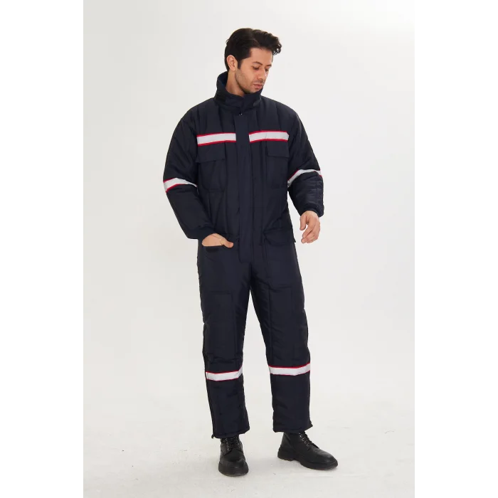 Orange SHD Şişme Soğuk Hava Tulumu Reflektörlü Lacivert