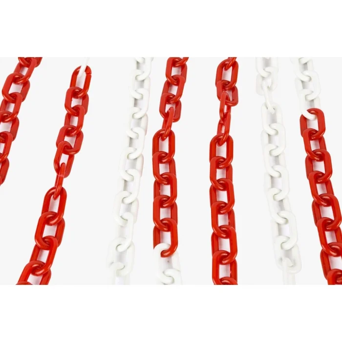 Plastik Zincir 8mm Kırmızı Beyaz