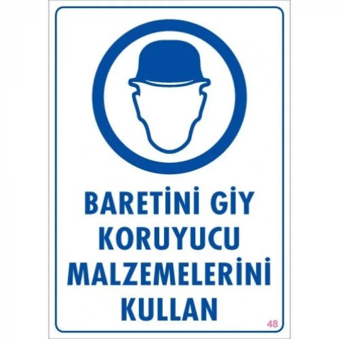 Pvc Levha Baretini Giy Koruyucu Malzemelerini Kullan 25X35 Cm
