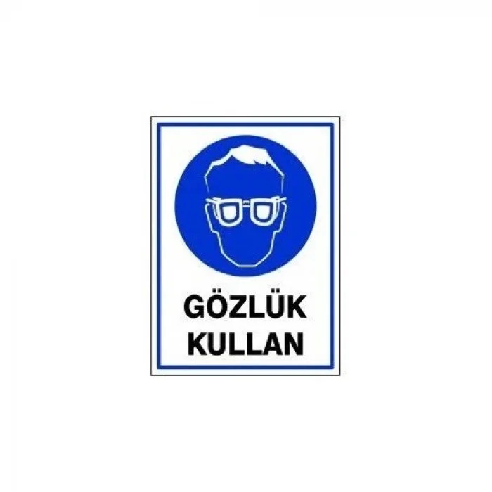 Pvc Levha Gözlük Kullan 25X35 Cm