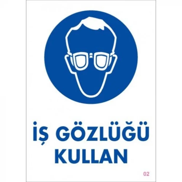 Pvc Levha İŞ GÖZLÜĞÜ KULLAN 25X35 Cm