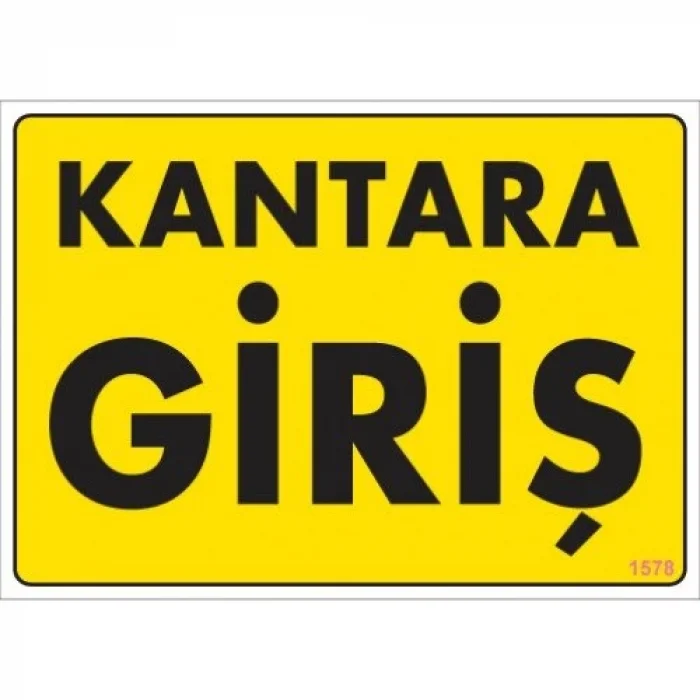 Pvc Levha Kantara Giriş 25*35 cm