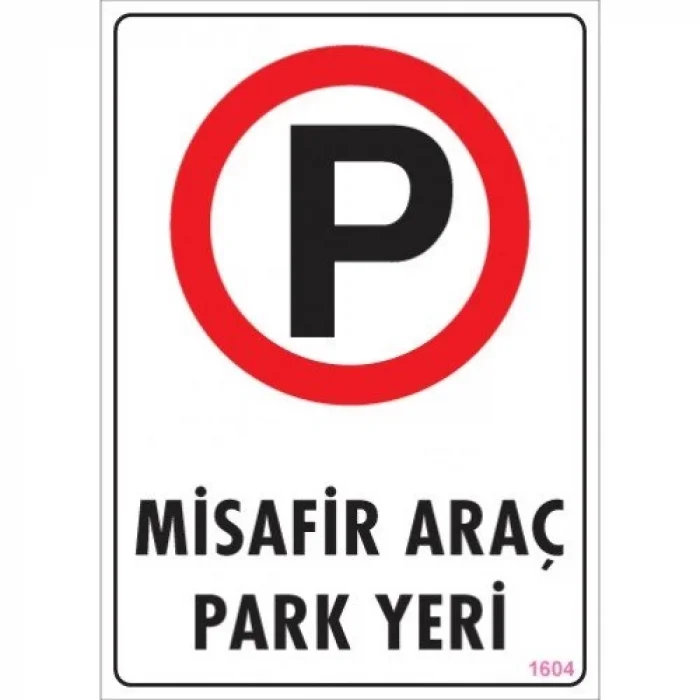 Pvc Levha Misafir Araç Yeri 25*35 cm