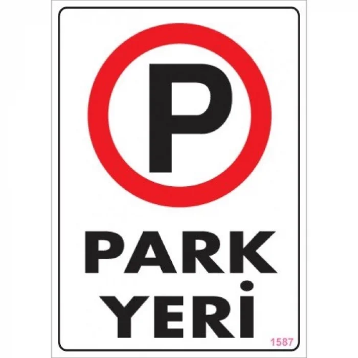 Pvc Levha Park Yeri 25*35 cm