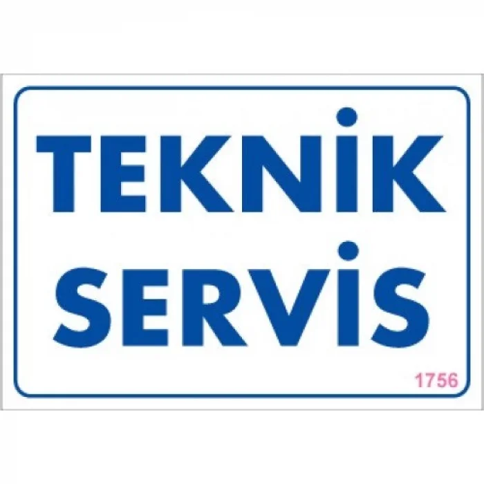 Pvc Levha Teknik Servis 17,5*25 cm