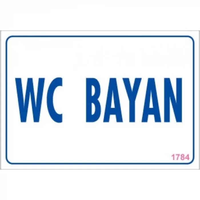 Pvc Levha WC Bayan 17,5*25 cm