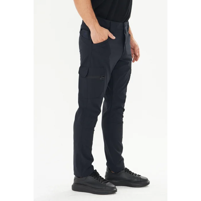 Orange Safety Rip Stop Likrali Atak Pantolon Lacivert