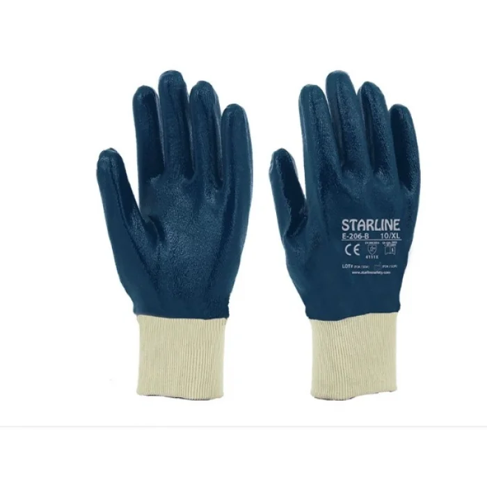 Starline E-206-B Mavi Nitril İş Eldiveni