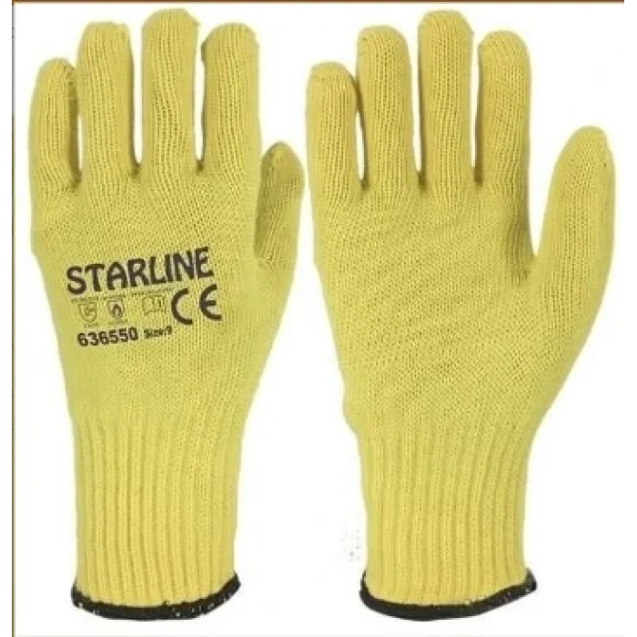 Starline E-636550 250° Yüksek Isı Temasına Dayanıklı Çift Katlı Aramid (Kevlar) Eldiven