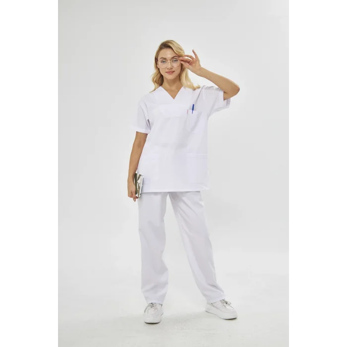 V Yaka Hemşire Takımı Scrubs Forma