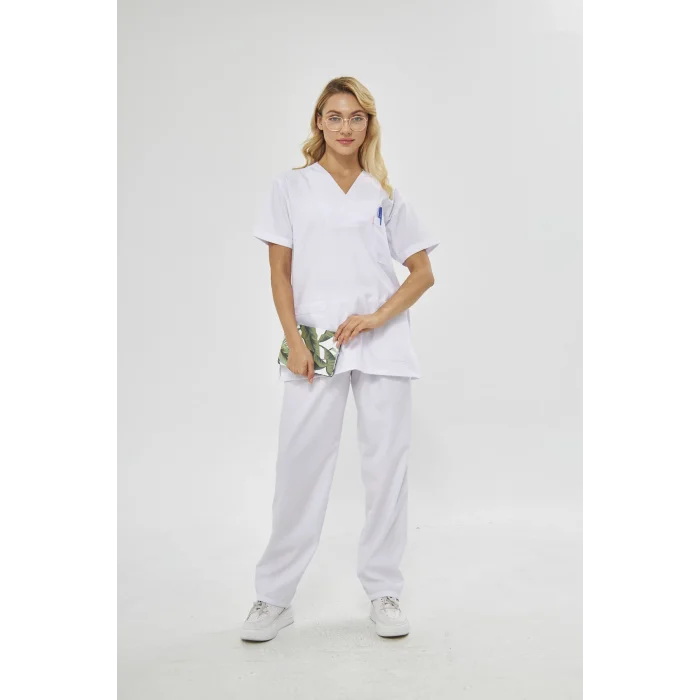 V Yaka Hemşire Takımı Scrubs Forma