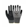 Beybi PN11 Polyester Örme Nitril Eldiven Gri-Siyah