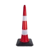 90 cm Trafik Ve Reklam Konisi (Kauçuk Tabanlı)