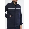 Mervem 7/7 Gabardin %100 Pamuk Kapitoneli Yelek Lacivert