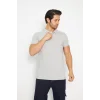 Mervem Pike T-Shirt Polo Yaka Gri