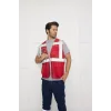 Orange Safety Kırmızı Fileli Mühendis Tipi İkaz Yeleği