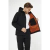 Orange Safety Siyah Softshell Mont Ceket ve Pantolon Takım