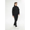 Orange Safety Siyah Softshell Mont Ceket ve Pantolon Takım