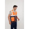 Orange Safety Turuncu-Lacivert Mühendis Tipi İkaz Yeleği