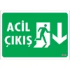 Pvc Levha Acil Çıkış 17,5*25 cm