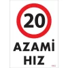 Pvc Levha Azami Hız 20 25*35 cm