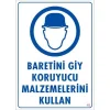 Pvc Levha Baretini Giy Koruyucu Malzemelerini Kullan 25X35 Cm