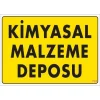 Pvc Levha Kimyasal Malzeme Deposu 25X35 Cm