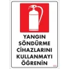 Pvc Levha Yangın Söndürme Cihazlarını Kullanmayı Öğrenin 25X35 Cm