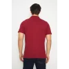 T-shirt Polo Yaka Kısakol %100 Pamuk Cepli Kırmızı