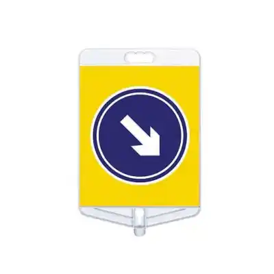 Dikdörtgen Sağdan Gidiniz Tabelası