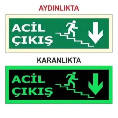 Fotolümen Levha Acil Çıkış Merdiven