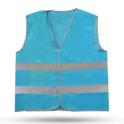 İkaz Yeleği Reflektifli Fosfor Mavi