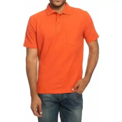 Mervem Pike T-Shirt Polo Yaka Turuncu